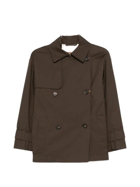 Max Mara logo-patch double-breasted coat - Green - zdjęcie produktu nr 2