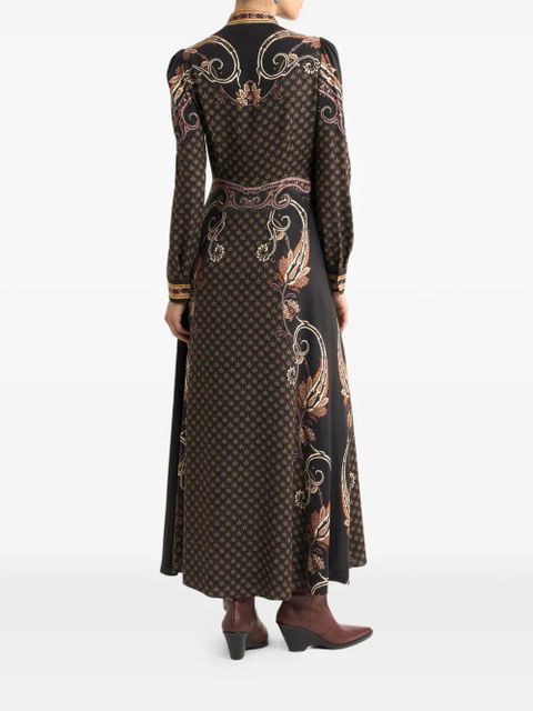 ETRO paisley-print dress - Black