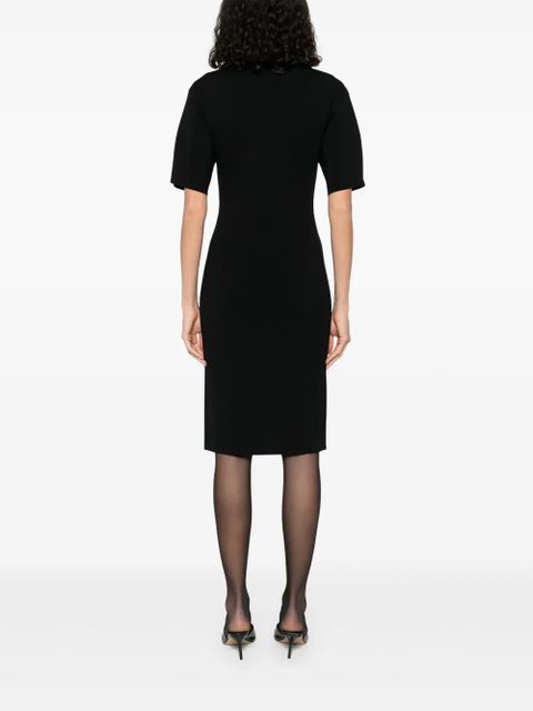 TOTEME fine-knit midi dress - Black