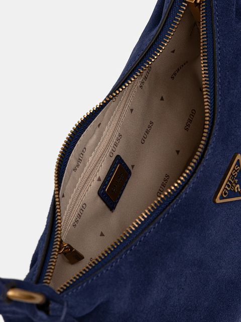 Guess torebka zamszowa AMITA kolor granatowy HWSB95 39720