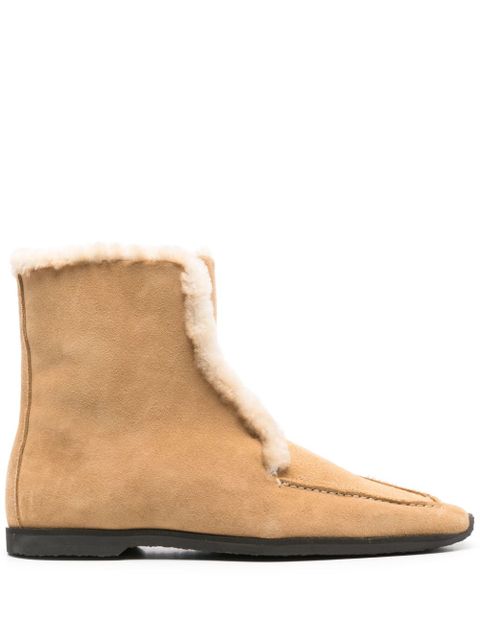 TOTEME shearling-edge boots - Brown - zdjęcie produktu nr 1