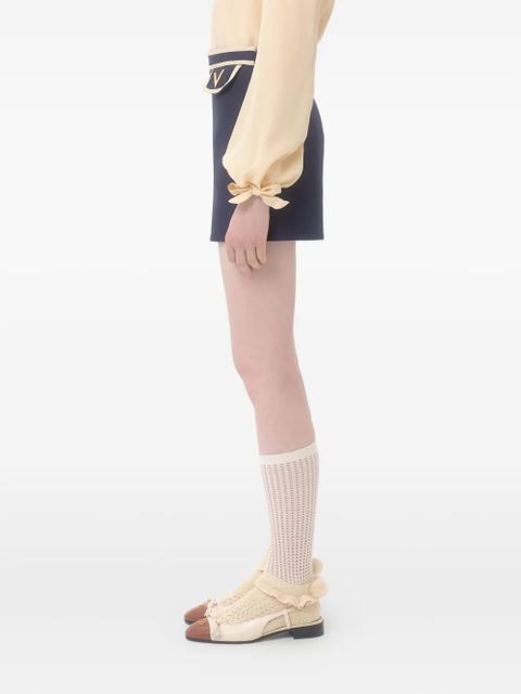 Valentino Garavani contrasting-panel shorts - Blue