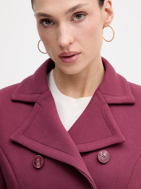 Sisley płaszcz kolor bordowy 2OUALN05Z