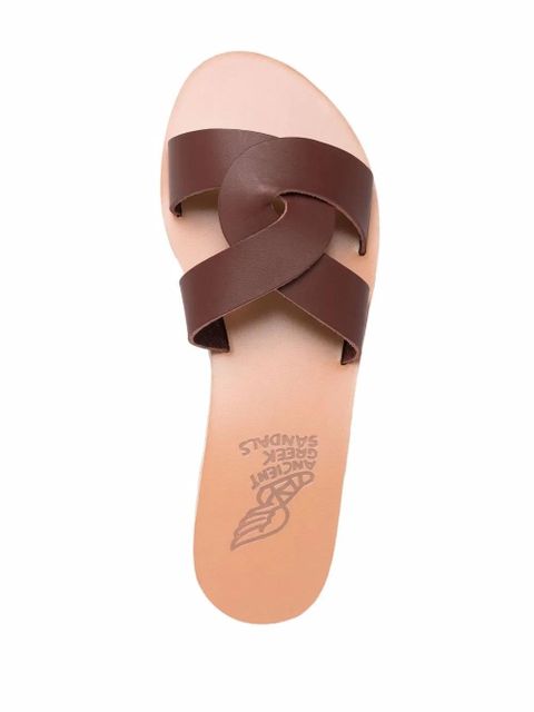 Ancient Greek Sandals Desmos crossover leather-strap sandals - Brown