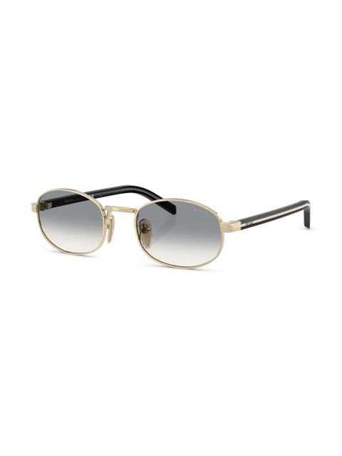Prada Eyewear oval-frame sunglasses - Gold - zdjęcie produktu nr 2