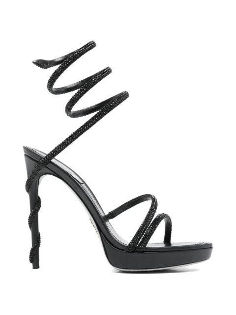 René Caovilla open-toe sandals - Black - zdjęcie produktu nr 1