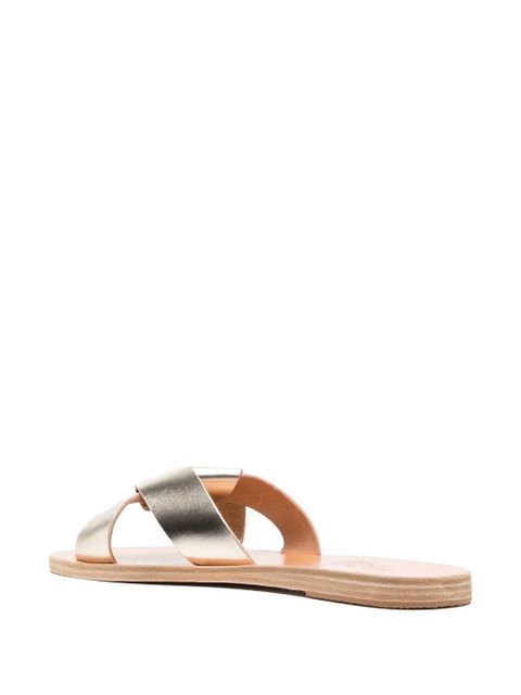 Ancient Greek Sandals Crosta metallic sandals - Silver