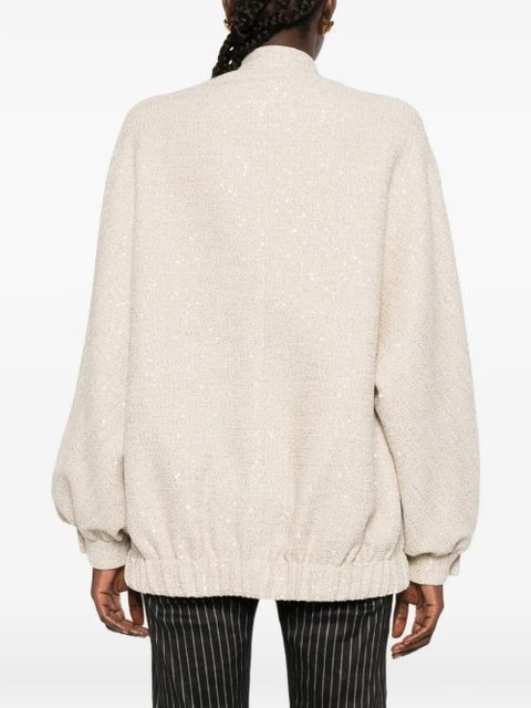 Alessandra Rich buttoned embellished jacket - Neutrals