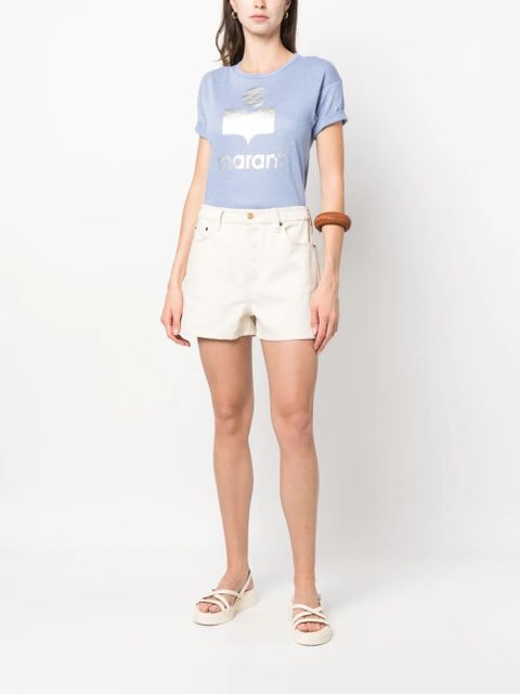 MARANT ÉTOILE Koldi logo-print T-shirt - Blue - zdjęcie produktu nr 2