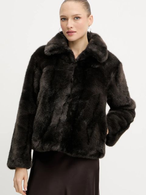 Silvian Heach płaszcz LIZOAIN kolor brązowy GPA25011PL