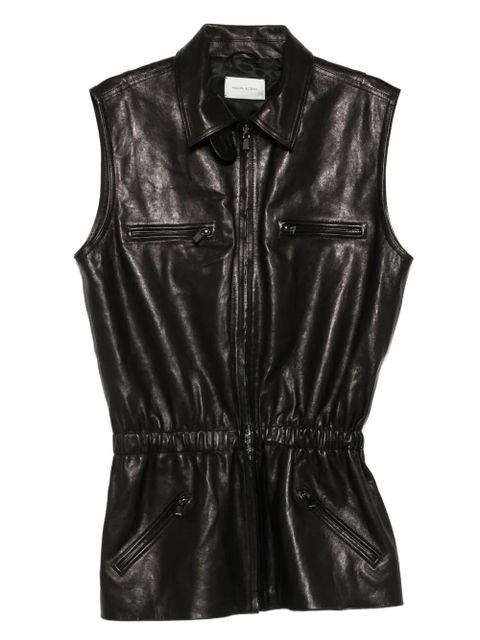 Magda Butrym sheepskin elasticated waistcoat - Black - zdjęcie produktu nr 1