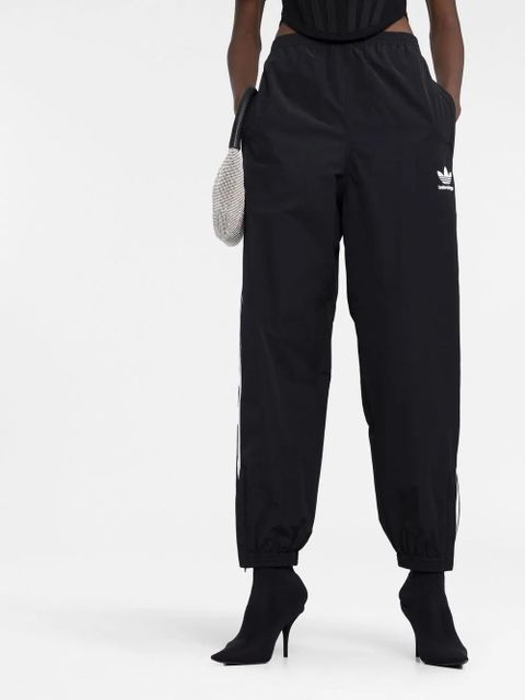 Balenciaga x adidas side-stripe track pants - Black