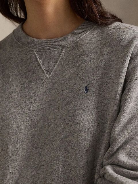 Polo Ralph Lauren bluza damska kolor szary gładka 211943006