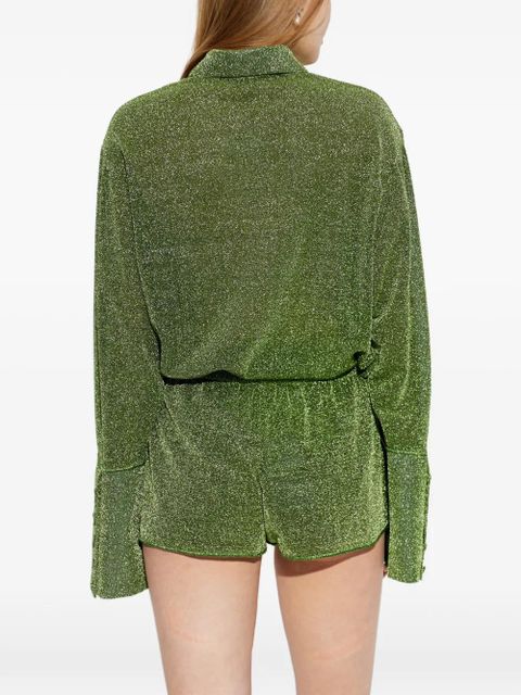 Oséree Lumiere buttoned shirt - Green
