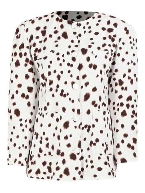 Rowen Rose dalmatian-pattern button-fastening jacket - White - zdjęcie produktu nr 1