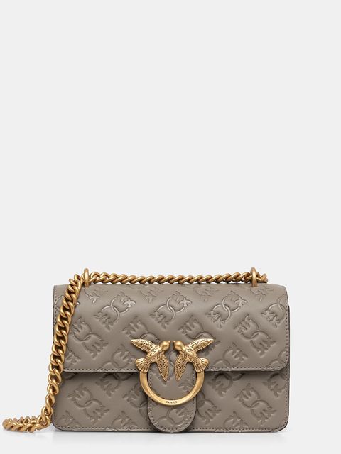 Pinko torebka skórzana kolor beżowy 100074 A1YB - zdjęcie produktu nr 1