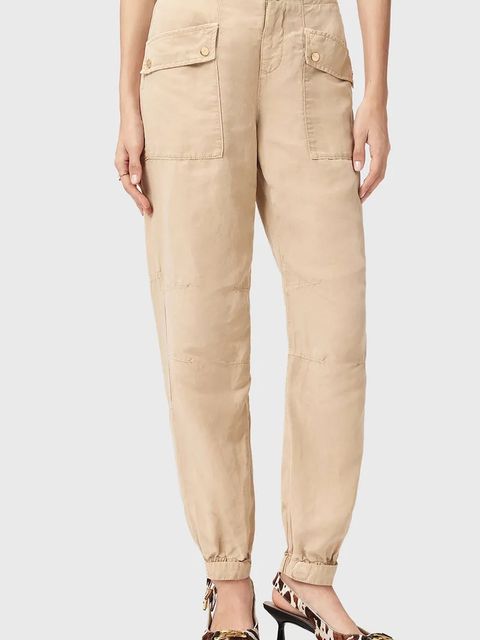 AllSaints spodnie z dodatkiem lnu VAL