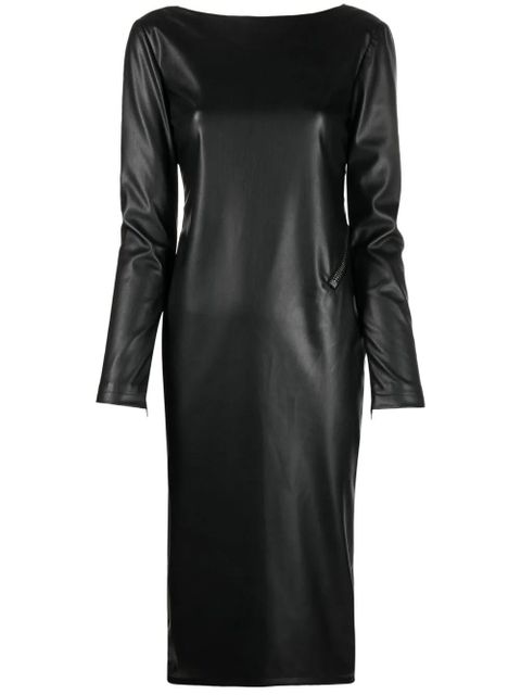 TOM FORD zip-detail open back dress - Black - zdjęcie produktu nr 1