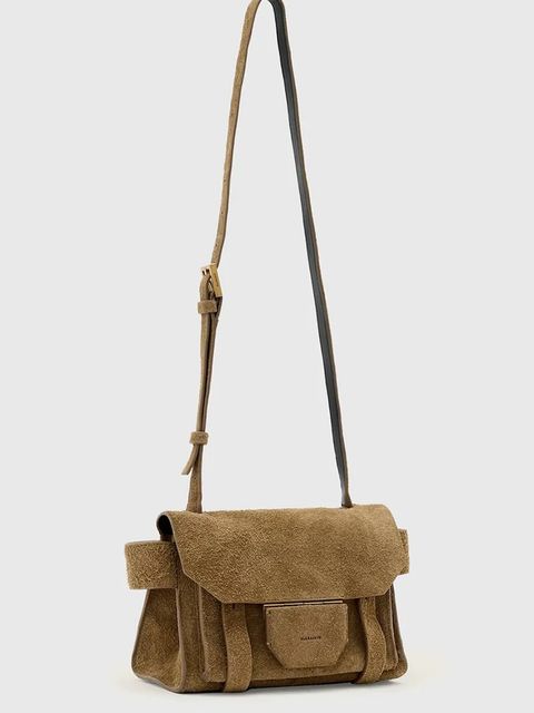 AllSaints torebka zamszowa URSA - zdjęcie produktu nr 2