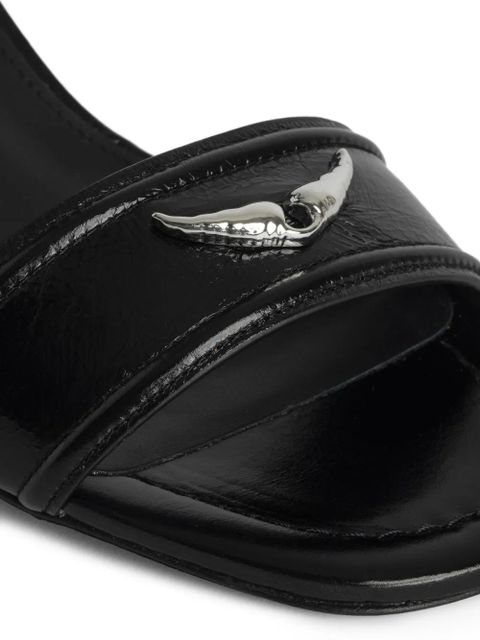 Zadig&Voltaire 63mm Caprese Wings sandals - Black