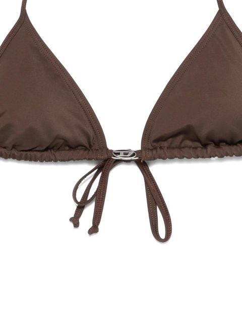 Diesel Elettra-Dnm tie-string bikini top - Brown
