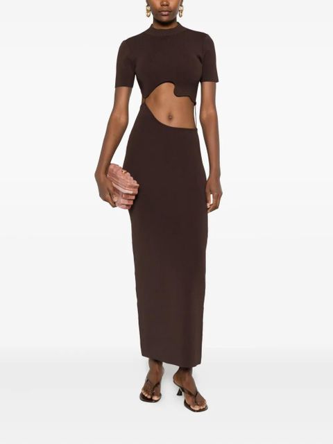 Christopher Esber Maparadita lattice separation maxi dress - Brown