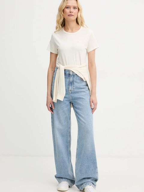 BOSS t-shirt z domieszką jedwabiu Eventsa9 - zdjęcie produktu nr 1