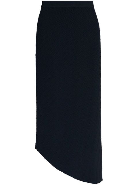 Cult Gaia plissé asymmetric midi skirt - Black - zdjęcie produktu nr 1