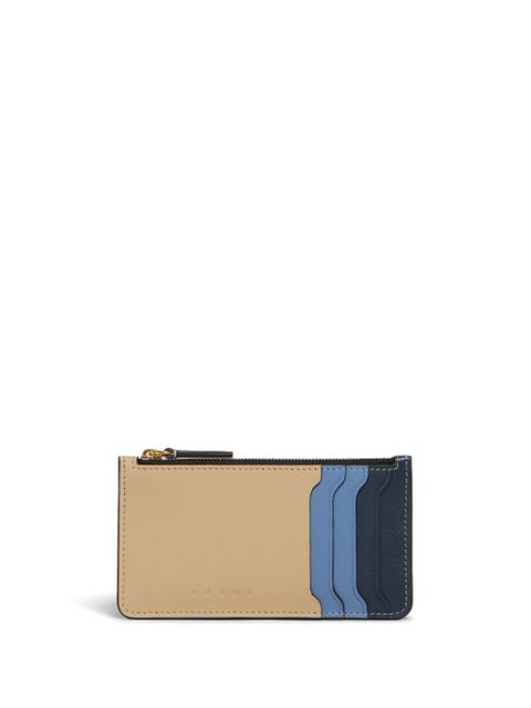 Marni embossed-logo cardholder - Neutrals - zdjęcie produktu nr 1