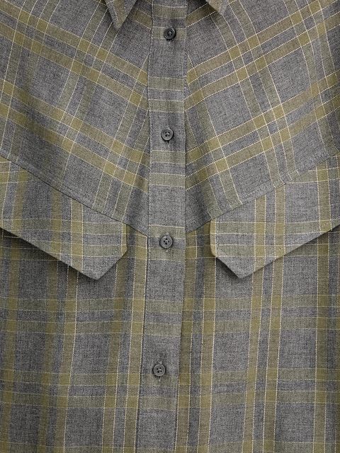 BOSS Orange koszula damska kolor szary relaxed z kołnierzykiem klasycznym 50548656