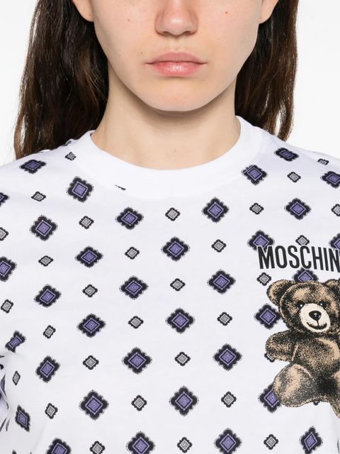 Moschino teddy-printed T-shirt - White