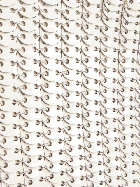 Rabanne hand-assembled shoulder bag - White