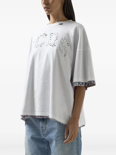 GCDS logo-detail T-shirt - White