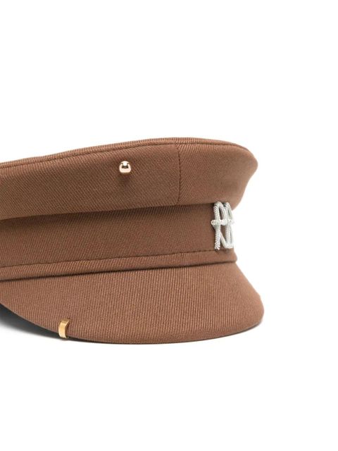 Ruslan Baginskiy rivet-detail baker boy cap - Brown - zdjęcie produktu nr 2