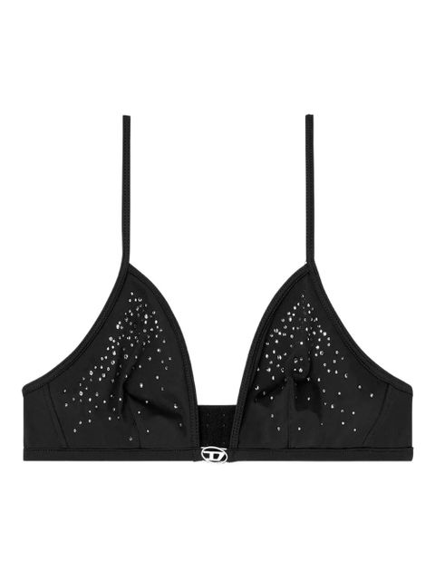 Diesel Luna-Dnm embellished triangle bra - Black - zdjęcie produktu nr 1