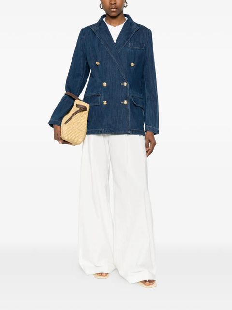 Lauren Ralph Lauren double-breasted denim jacket - Blue - zdjęcie produktu nr 2