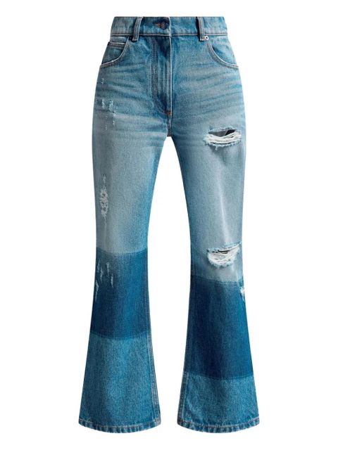 Moncler ripped-detail jeans - Blue - zdjęcie produktu nr 1