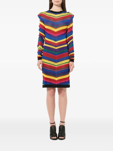 Balmain chevron knit dress - Red - zdjęcie produktu nr 2
