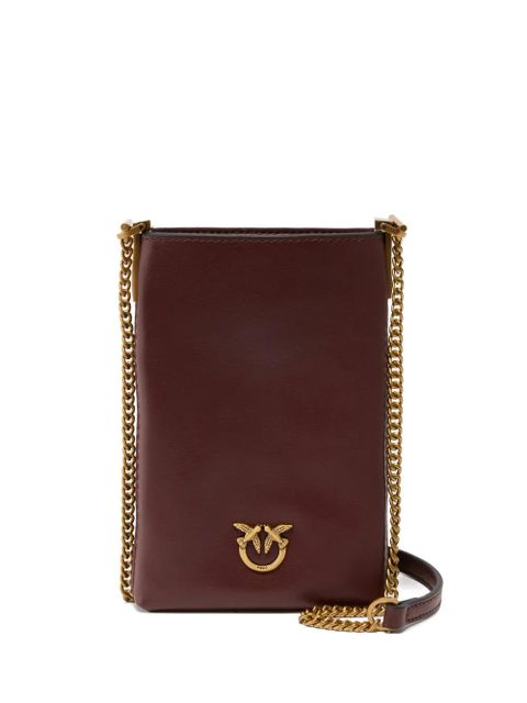 PINKO chain-strap Love Birds-plaque mini bag - Red - zdjęcie produktu nr 1