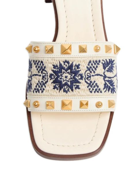 Valentino Garavani 60mm County block-heel sandals - White