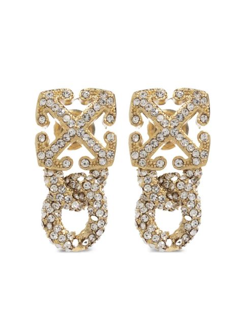 Off-White Arrow drop earrings - Gold - zdjęcie produktu nr 1