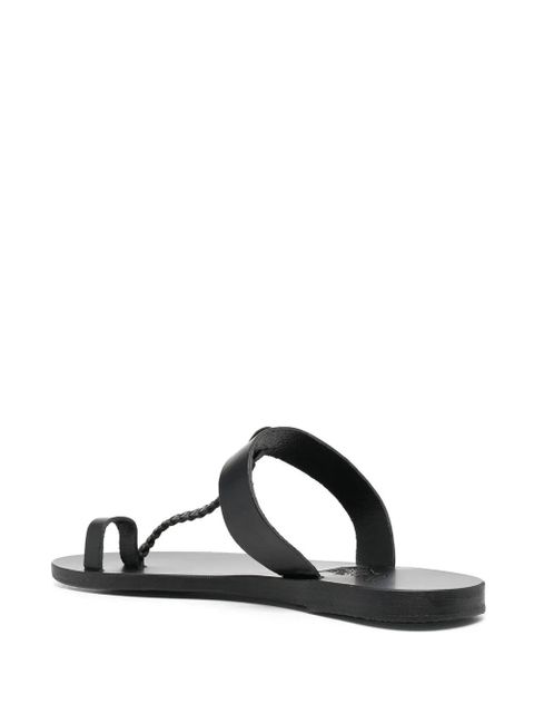 Ancient Greek Sandals Melpomeni greek sandals - Black