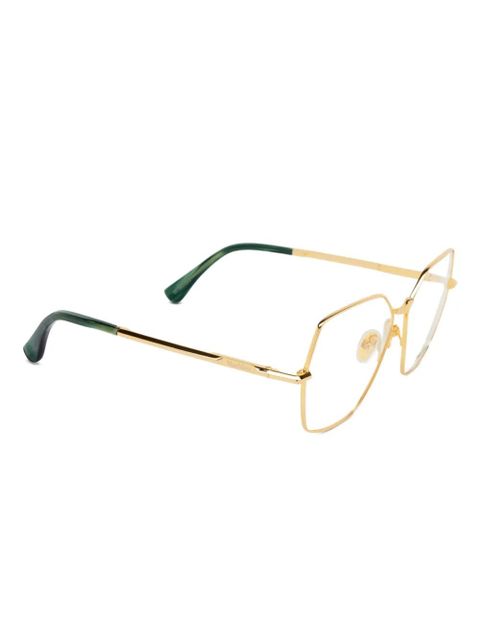 Max Mara Eyewear geometric glasses - Gold - zdjęcie produktu nr 2
