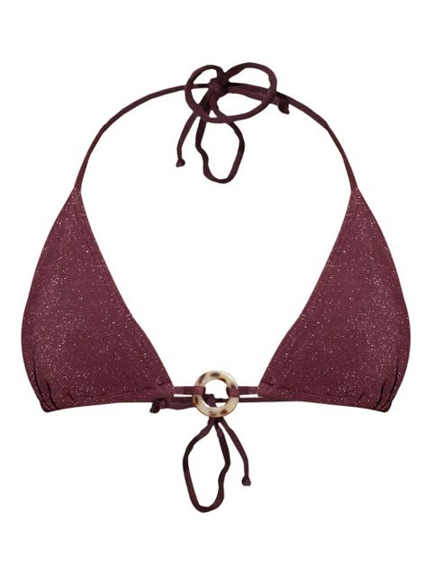 Bond-eye Ring triangle-shape bikini top - Purple - zdjęcie produktu nr 1