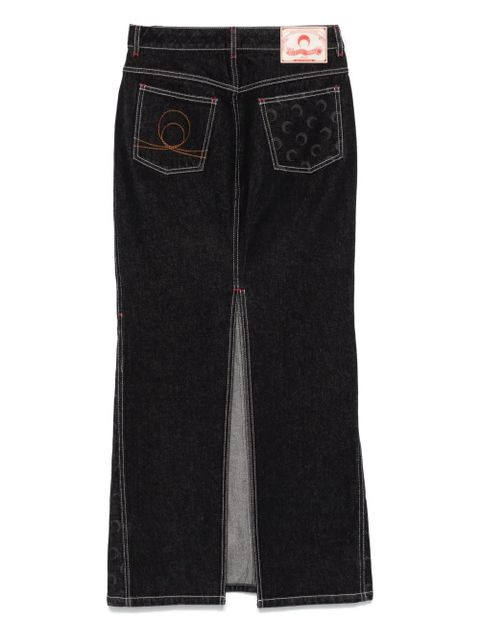 Marine Serre Crescent-Moon maxi skirt - Black - zdjęcie produktu nr 2