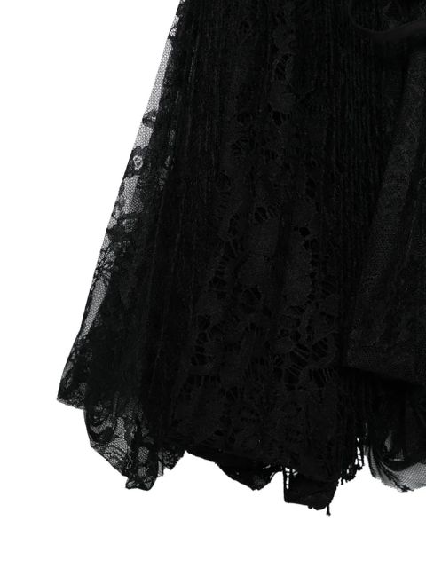 JW Anderson lace-panelled mini skirt - Black