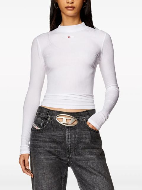 Diesel T-Mokky-Ls-Microdiv mock-neck top - White - zdjęcie produktu nr 2