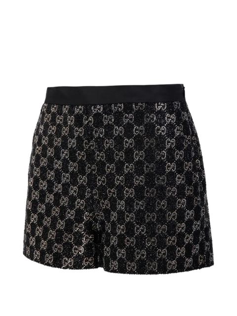 Gucci logo-patterned shorts - Black