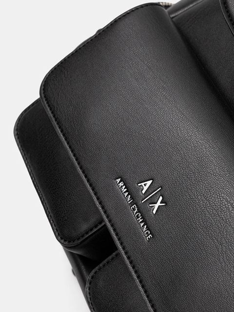 Armani Exchange plecak damski kolor czarny mały gładki XW001923 AF12589