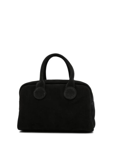 Marge Sherwood calf-suede top-handle tote bag - Black - zdjęcie produktu nr 1